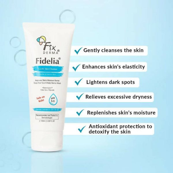 Fixderma Fidelia Gentle Skin Cleanser For Dry & Sensitive Skin Online Hot Sale