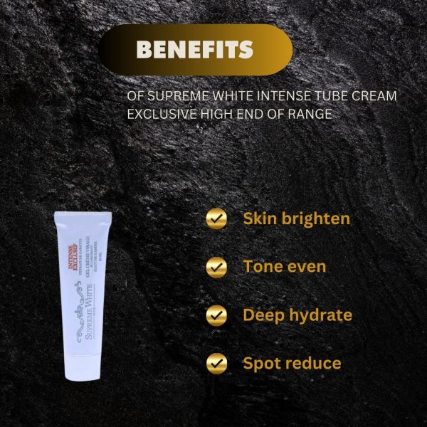 Supreme white intense tube cream Exclusive high End of Range 30ml Clearance Online now