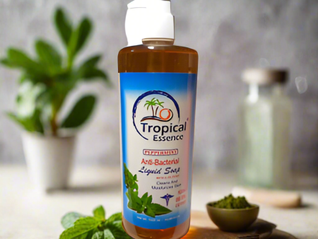 Tropical Essence Peppermint Anti-Bacterial Liquid Soap 1000ml | 36oz Supply