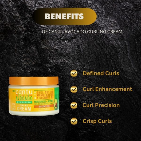 Cantu Avocado Curling Cream 12oz Online Sale