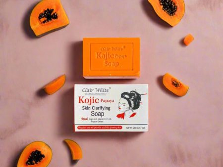 Clair White Kojic Acid, Papaya Extract Skin Clarifying Soap 7oz Supply