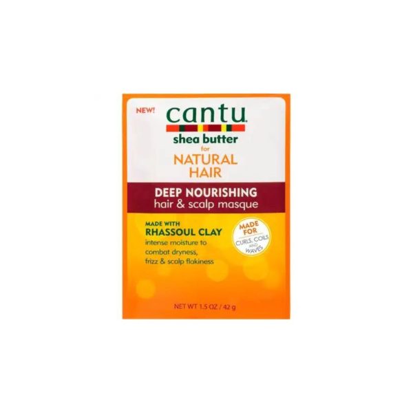 Cantu Shea Butter for Natural Hair Rhassoul Clay Deep Nourishing Masque Packet 1.5oz each on Sale