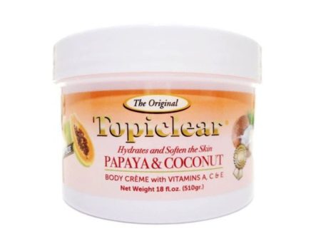 Topiclear Papaya & Coconut Body Crem 18 oz Hot on Sale