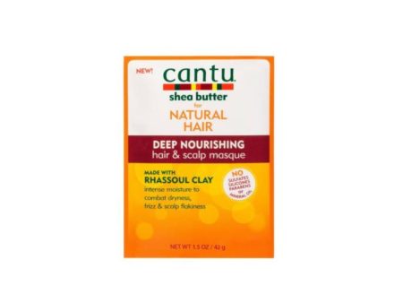 Cantu Shea Butter for Natural Hair Rhassoul Clay Deep Nourishing Masque Packet 1.5oz each on Sale