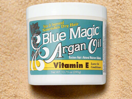 Blue Magic Argan Vitamin E Leave In Conditioner 13.75oz   190g Online now