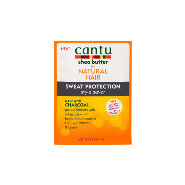 Cantu Shea Butter For Natural Hair Charcoal Sweat Protection Style Saver Packet  1.5oz each Fashion