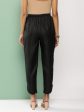 Women s Black Loose Fit Gathered Trousers - Bhama Sale