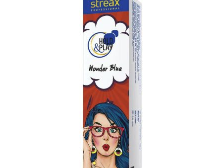 Streax Professional Hold & Play Funky Colours - Wonder Blue on Sale