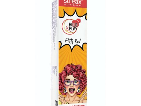 Streax Professional Hold & Play Funky Colours - Flirty Red Cheap