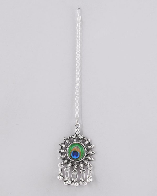 VOJ Women Silver Plated Maang Tikka Online