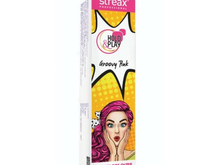 Streax Professional Hold & Play Funky Colours - Groovy Pink For Discount