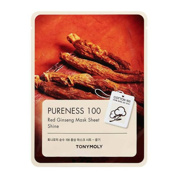 Tonymoly Pureness 100 Red Ginseng Mask Sheet - Korean Skincare For Sale