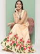 Women s Beige Printed Long Dress With Waist Belt - Bhama Sale