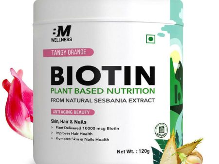 BM Wellness Plant Based Biotin 10000+ Mcg - Tangy Orange Online