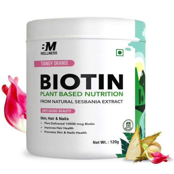 BM Wellness Plant Based Biotin 10000+ Mcg - Tangy Orange Online