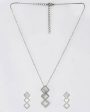 VOJ Stainless Steel Silver Silver Jewellery Set (Pack of 2) Online