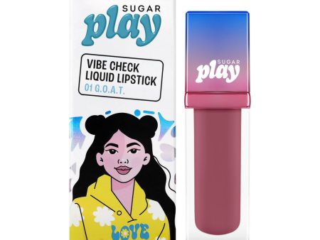 Sugar Play Vibe Check Liquid Lipstick - 01 G.O.A.T For Discount