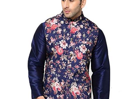 ABH Lifestyle Men s Floral Nehru Jacket Online now