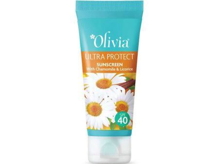 Olivia Ultra Protect Sunscreen With Chamomile & Licorice SPF 40 Online now