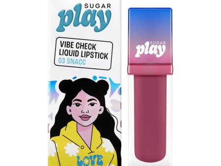 Sugar Play Vibe Check Liquid Lipstick - 03 Snacc Discount