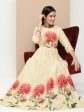 Women s Beige Printed Long Dress With Waist Belt - Bhama Online now